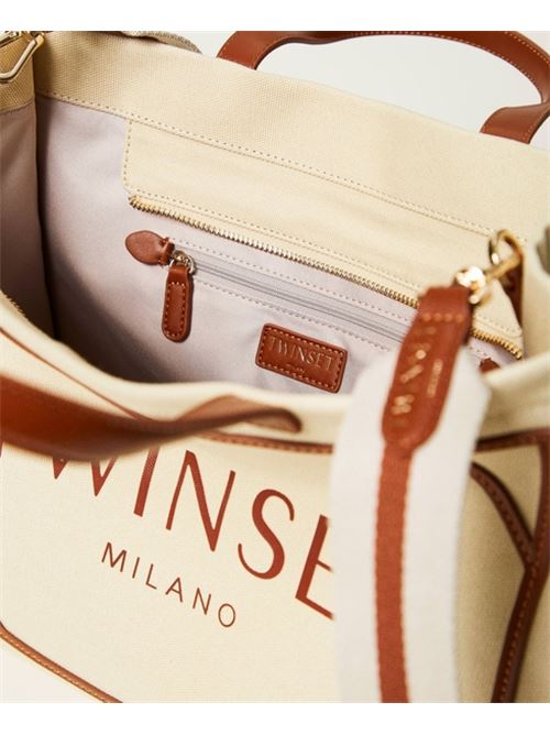 borsa shopper logo cotone light rope TWINSET | 251TB708112186